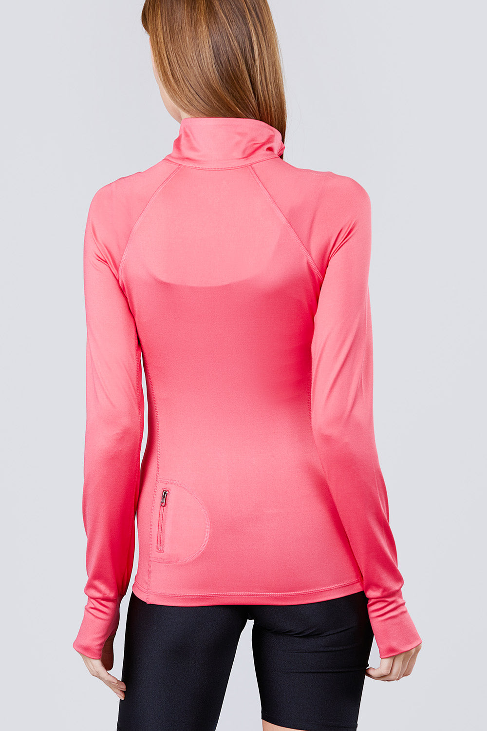 Women's Long Sleeve Zip Up Athletic Wear Sweater Work Out Jacket