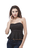 Tube Lace Peplum style Top with Bra