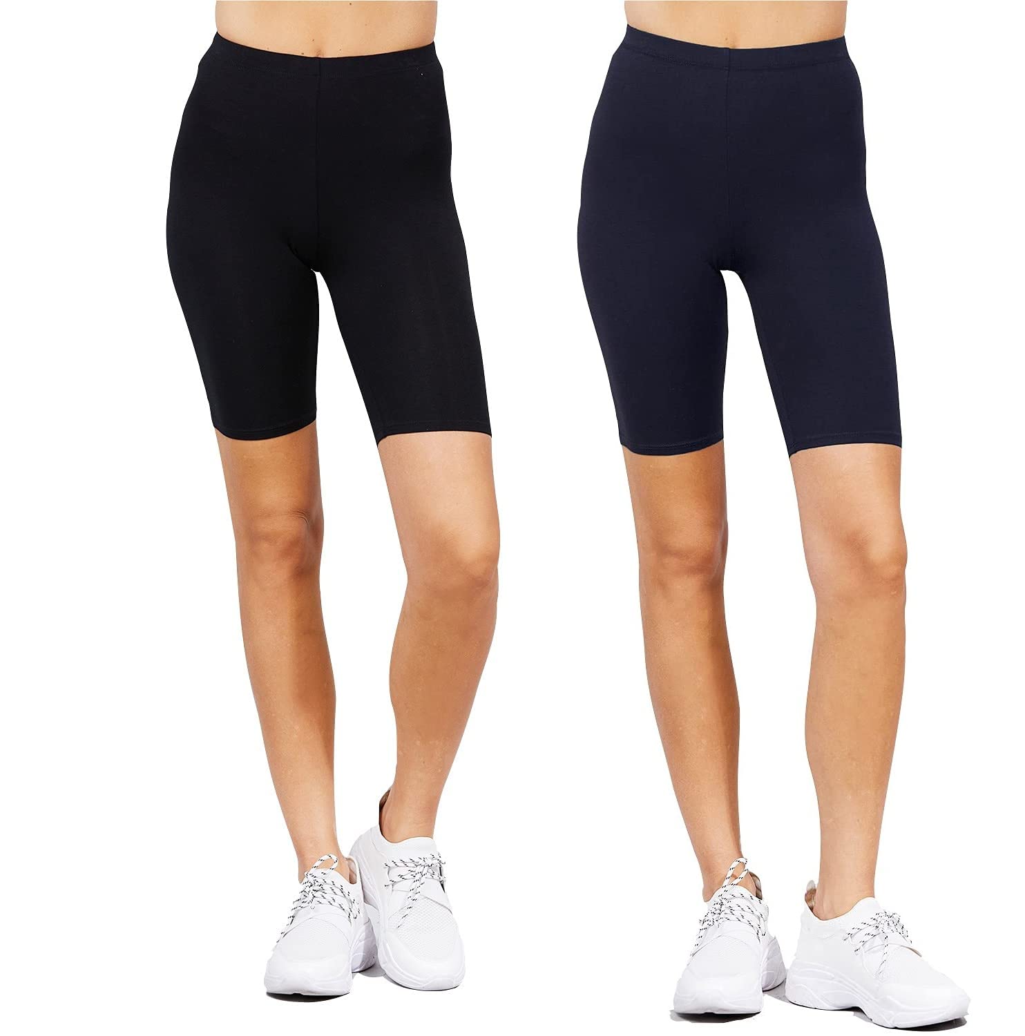 Women's Athletic Exercise Yoga Walking Knee Length Short Leggings