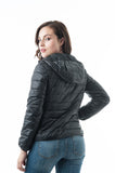 Long Sleeve Light Weight Hooded Packable Down Jacket with Carry Bag