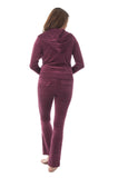 Velour Classic Hoodie Sweat Suit Jacket and Pants Set Velvet Tracksuit with Pockets1