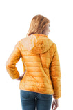Khanomak Long Sleeve Light Weight Hooded Packable Down Jacket With Carry Bag