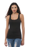 Full Back Long Ribbed Tank Top