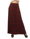 Vintage checkered High waisted maxi skirt