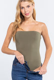 Women's Cotton Strapless Sexy Tube Bodysuit