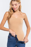 Women's Cotton Strapless Sexy Tube Bodysuit