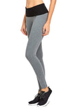 Ladies Printed Tight Fit Yoga Pants Foldover Leggings1
