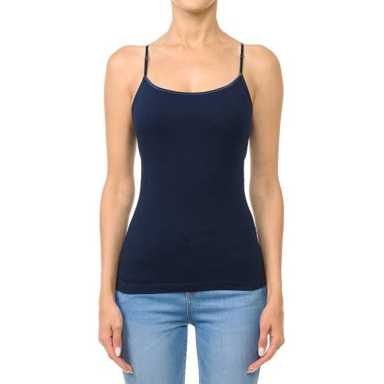 Cami Camisole Built in Bra Adjustable Spaghetti Strap Tank Top
