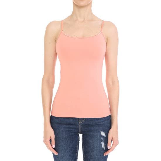 Cami Camisole Built in Bra Adjustable Spaghetti Strap Tank Top