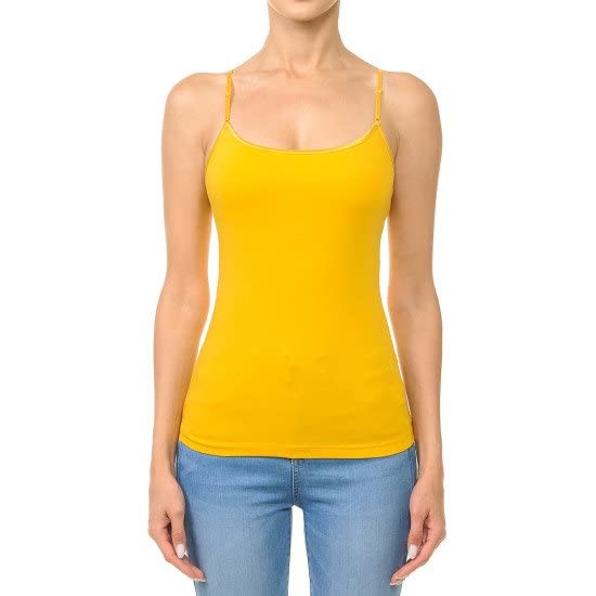 Cami Camisole Built in Bra Adjustable Spaghetti Strap Tank Top