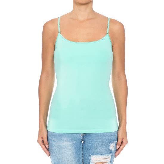 Cami Camisole Built in Bra Adjustable Spaghetti Strap Tank Top