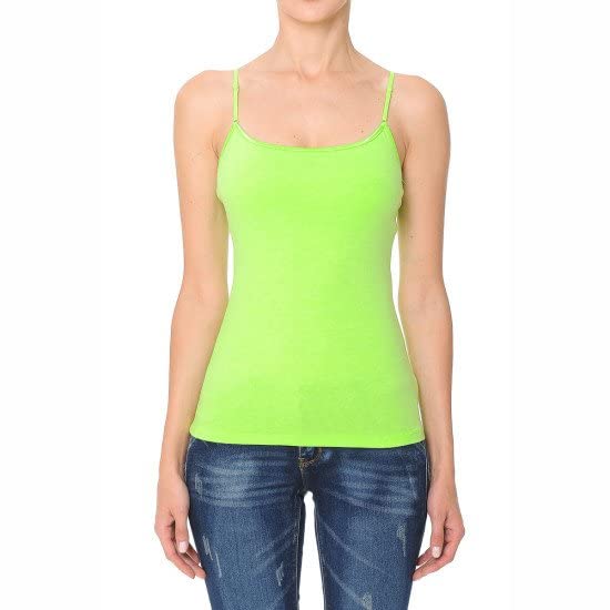 Cami Camisole Built in Bra Adjustable Spaghetti Strap Tank Top