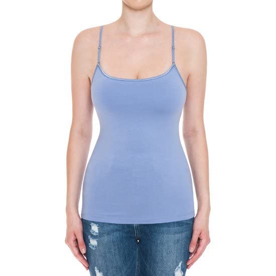 Cami Camisole Built in Bra Adjustable Spaghetti Strap Tank Top