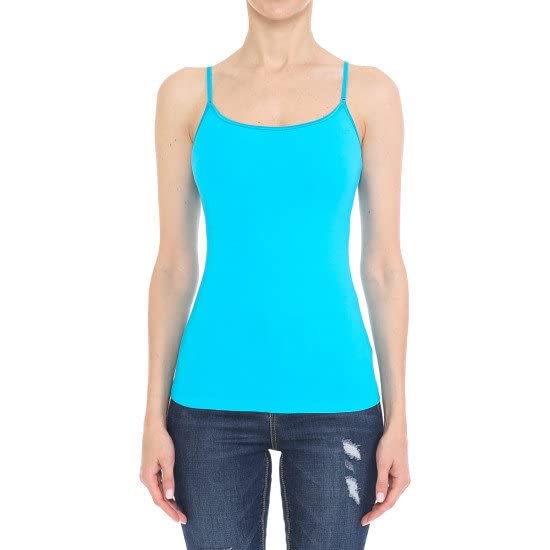 Cami Camisole Built in Bra Adjustable Spaghetti Strap Tank Top