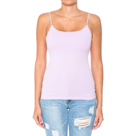 Cami Camisole Built in Bra Adjustable Spaghetti Strap Tank Top