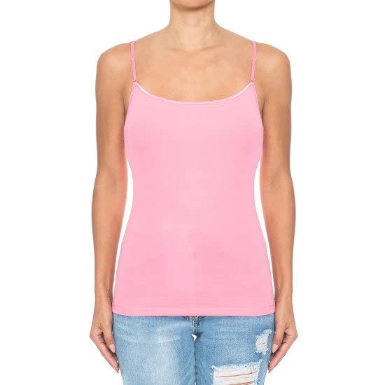 Cami Camisole Built in Bra Adjustable Spaghetti Strap Tank Top