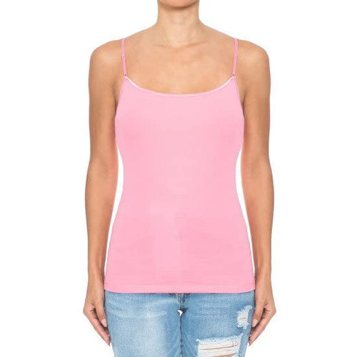 Cami Camisole Built in Bra Adjustable Spaghetti Strap Tank Top