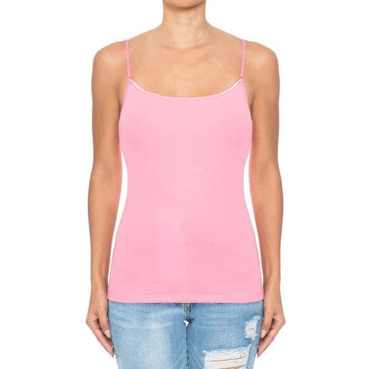 Cami Camisole Built in Bra Adjustable Spaghetti Strap Tank Top