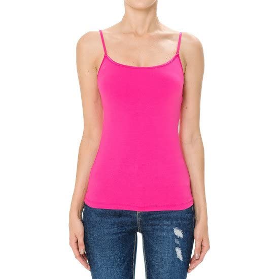 Cami Camisole Built in Bra Adjustable Spaghetti Strap Tank Top