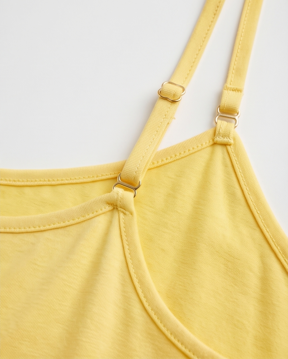 Cami Camisole Built in Bra Adjustable Spaghetti Strap Tank Top