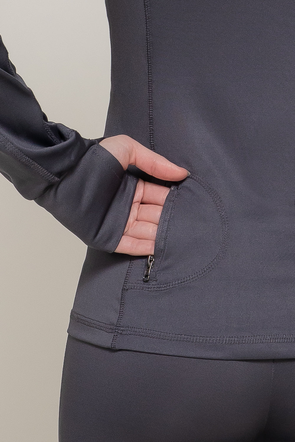 Women's Long Sleeve Zip Up Athletic Wear Sweater Work Out Jacket
