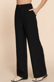 Women's Straight Leg Linen Effect Long Pants