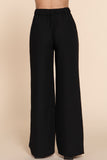 Women's Straight Leg Linen Effect Long Pants