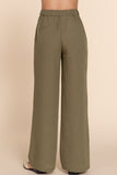 Women's Straight Leg Linen Effect Long Pants