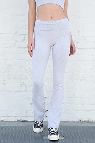 Women's Soft Cotton Blend Flared Fold over Yoga Pants