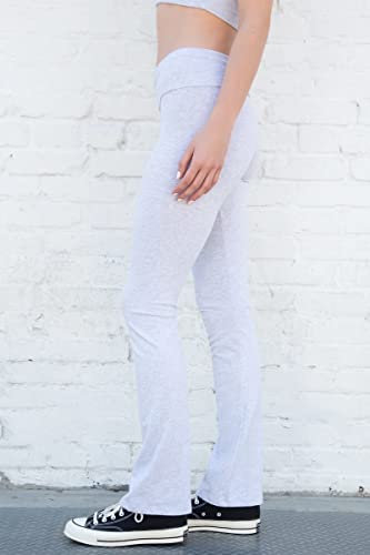 Women's Soft Cotton Blend Flared Fold over Yoga Pants