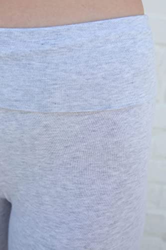 Women's Soft Cotton Blend Flared Fold over Yoga Pants