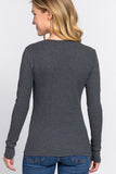 Women's Long Sleeve Crew Neck Long Puff Sleeve Top