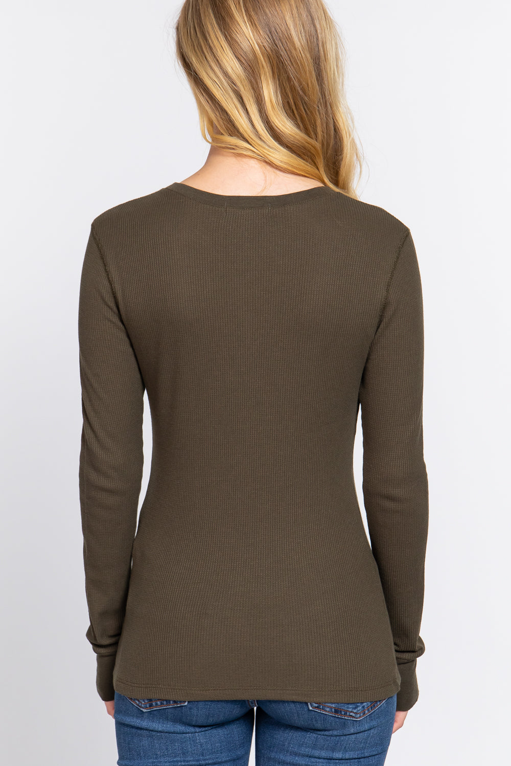 Women's Long Sleeve Crew Neck Long Puff Sleeve Top