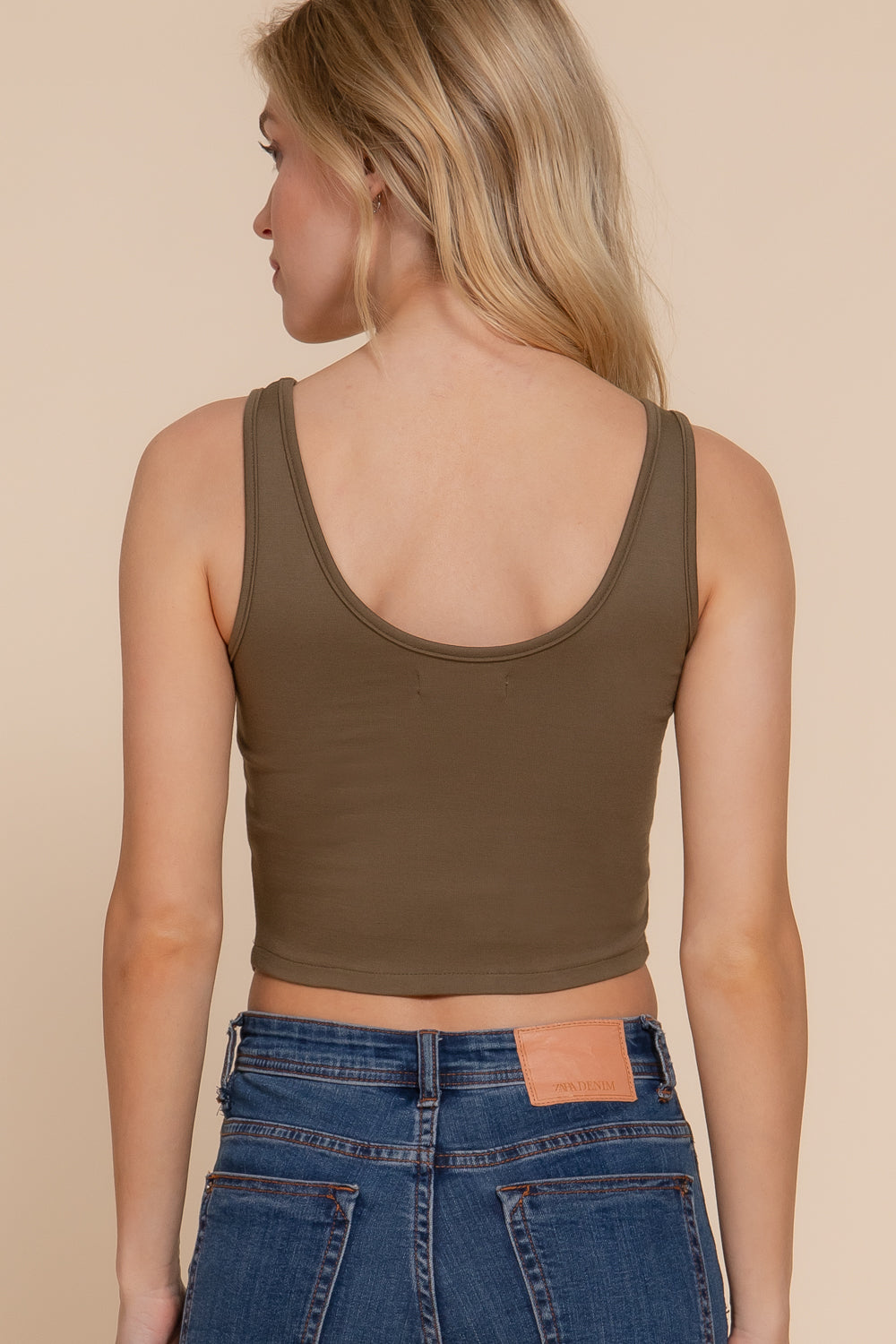 Women's Curved Hem Lined Knit Boned Corset Crop Top