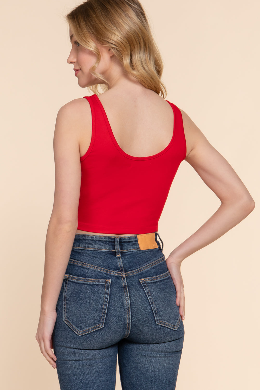 Women's Curved Hem Lined Knit Boned Corset Crop Top