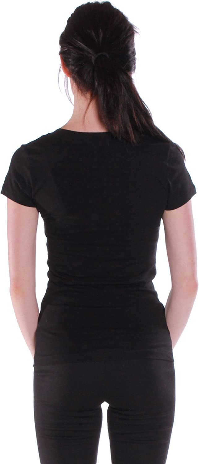 Woman's  Short Sleeve V-Neck T-Shirt, Multiple Colors S-3X