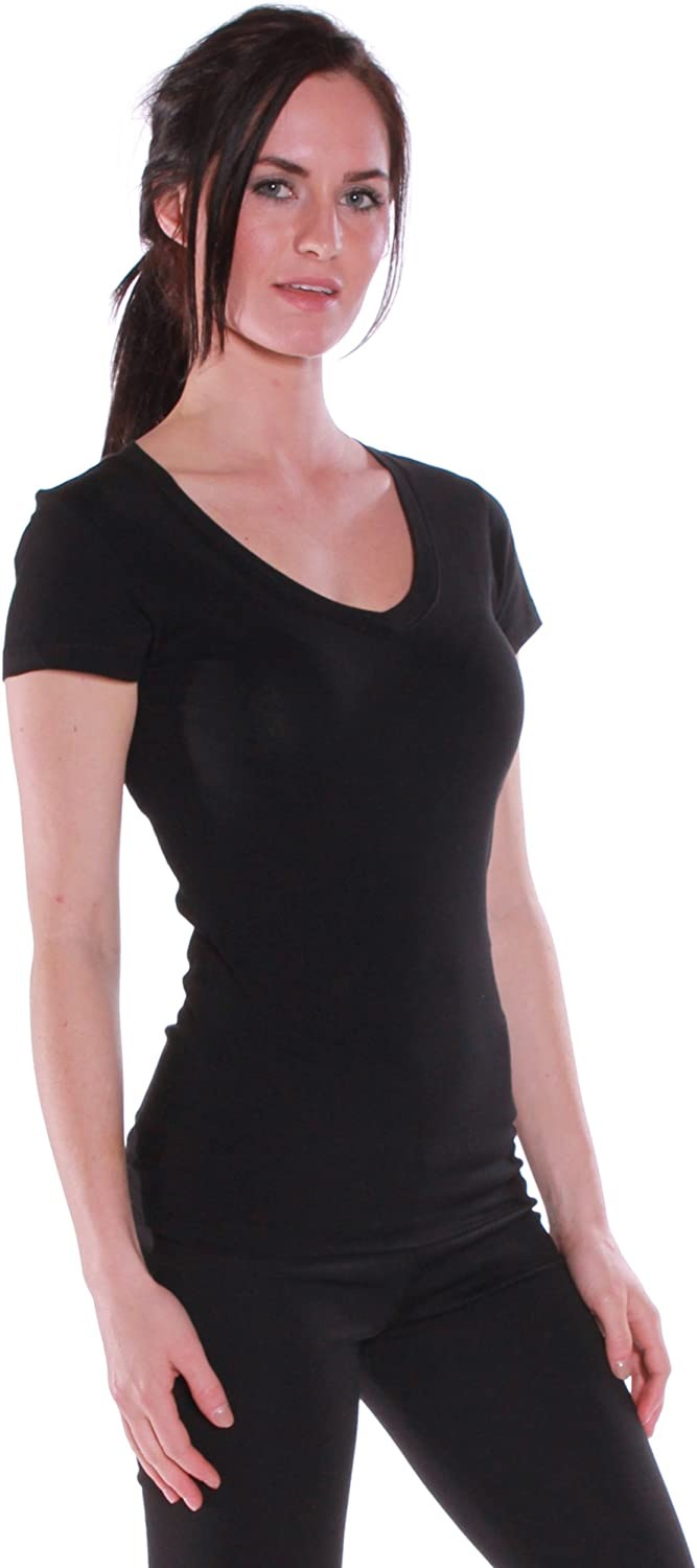 Woman's  Short Sleeve V-Neck T-Shirt, Multiple Colors S-3X