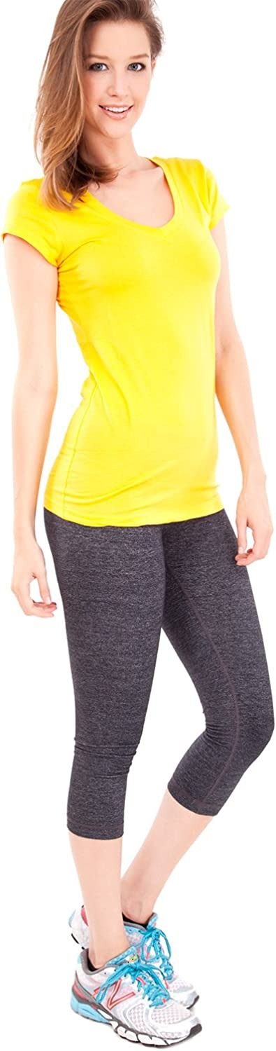 Woman's  Short Sleeve V-Neck T-Shirt, Multiple Colors S-3X