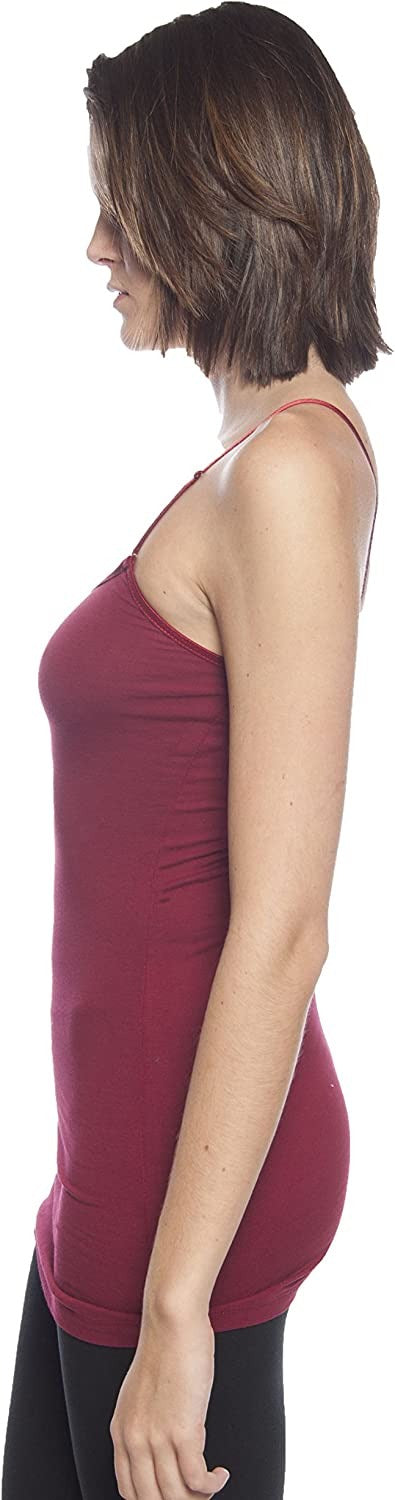 Hollywood Star Fashion Casual Basic Women's Semi-Crop Camisole Cami Tank Top With Adjustable Straps