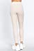 Women's Waist Band Side Pocket Long Pants