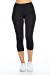 Women's High Rise Waist Fitted Cotton Capri Cropped Leggings Pants