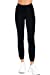 Women's Waist Band Side Pocket Long Pants