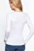 Women's Long Sleeve Crew Neck with Button Placket Rib Knit Top