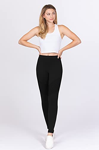 Khanomak Women's Pintuck Detail Long Ponte Pants