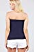 Women's Sleeveless Stretchy Pleated Tube Top Blouse