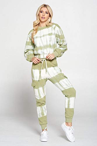 Women's Tie Dye Jogger Sweatpants Active Running Drawstring Sweat Pant