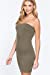 Women's Strapless Bodycon Sexy Stretchy Tube Mini Dress