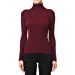 Women's Turtleneck Long Sleeve Ribbed Sweater Top