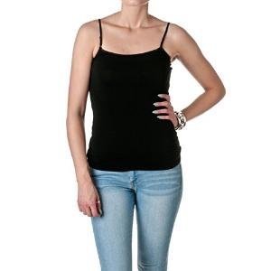 Hollywood Star Fashion Regular Length Spaghetti Strap Tank Top Camis Basic Camisole Cotton Plain Solid Color1