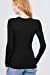 Khanomak Women's Long Sleeve Crew Cotton Spandex Jersey Top0